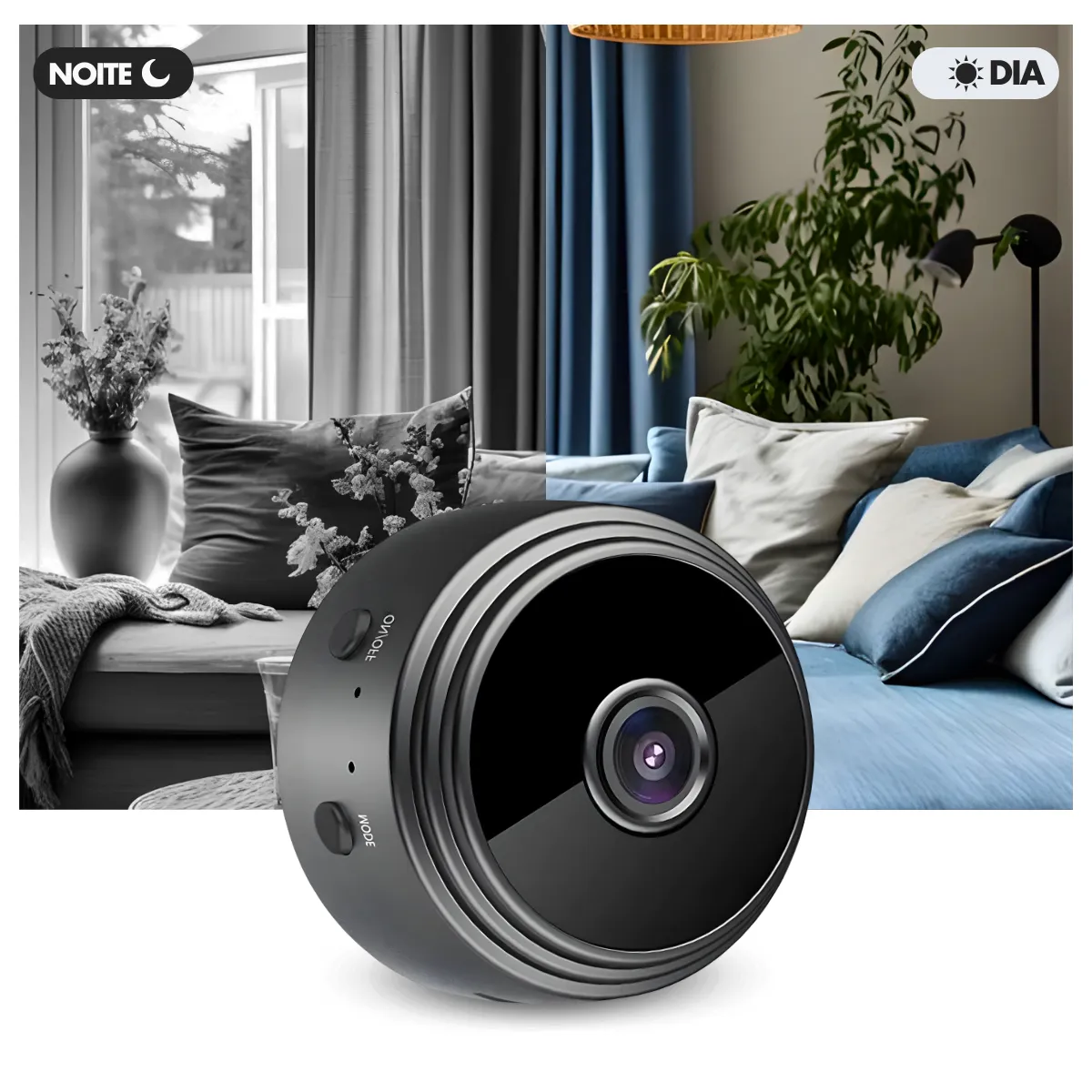 Mini Câmera Espiã A9 Wifi com Sensor e Visão Noturna - imagem 4