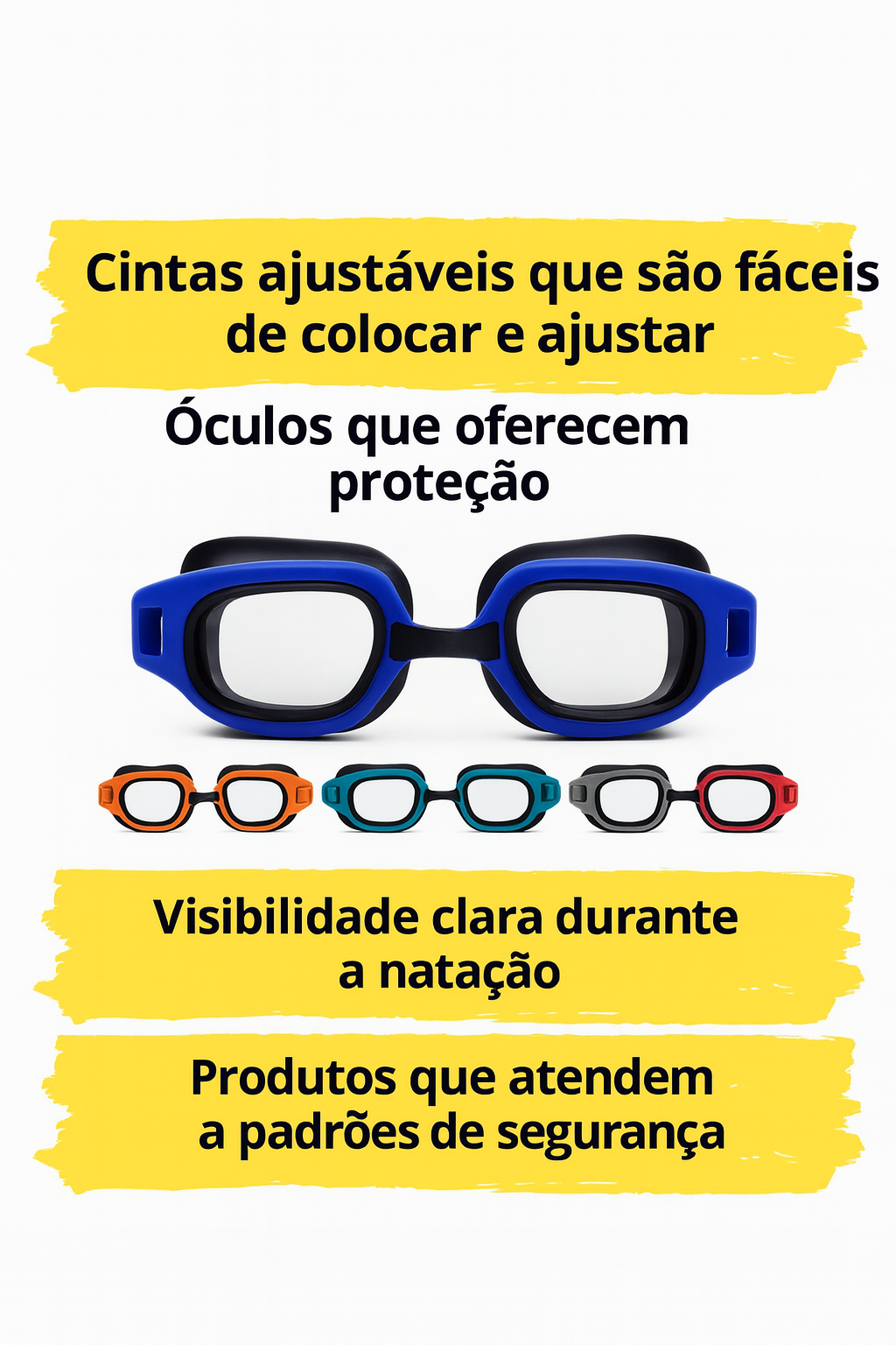 Óculos de natação infantil Cores Sortidas - imagem 3