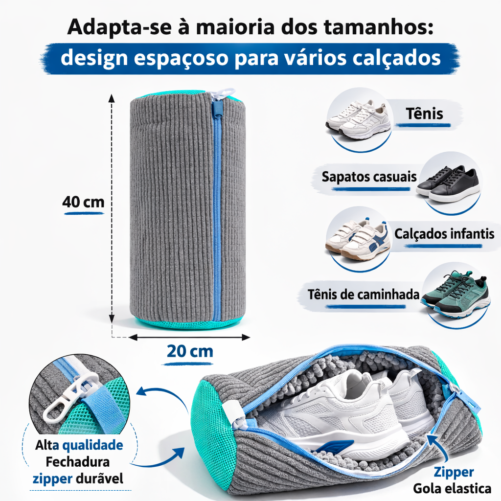 Saco De Lavagem Tenis Sapatos Para Máquina De Lavar - imagem 2