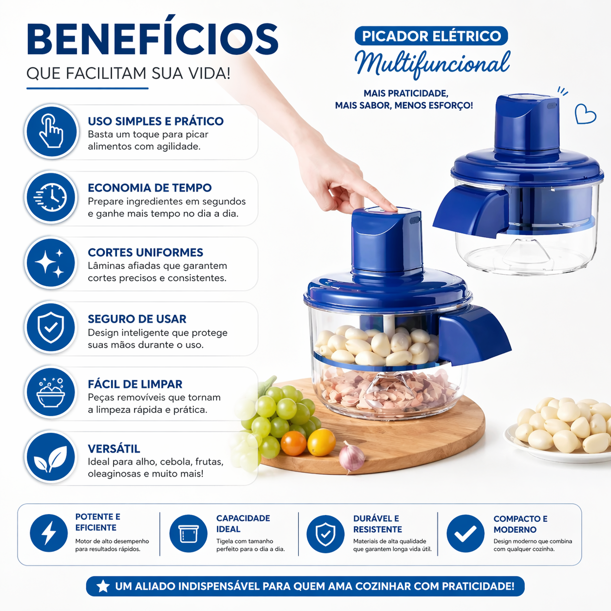Descascador Elétrico Multifuncional para Cozinha - imagem 2