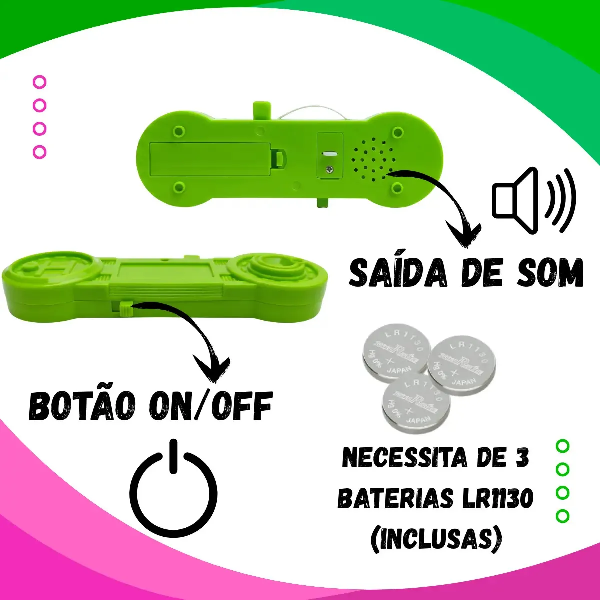 Jogo Dinossauro Mágico Desafio do Arame Coordenação Infantil Caminho do Dinossauro Brinquedo de habilidade e coordenação……