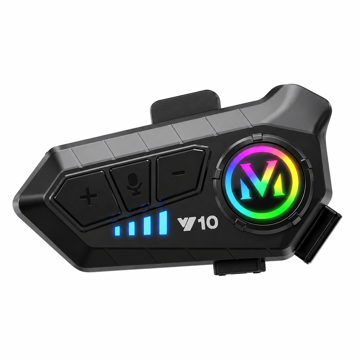 Fone de Ouvido Bluetooth para Capacete RGB com Microfone