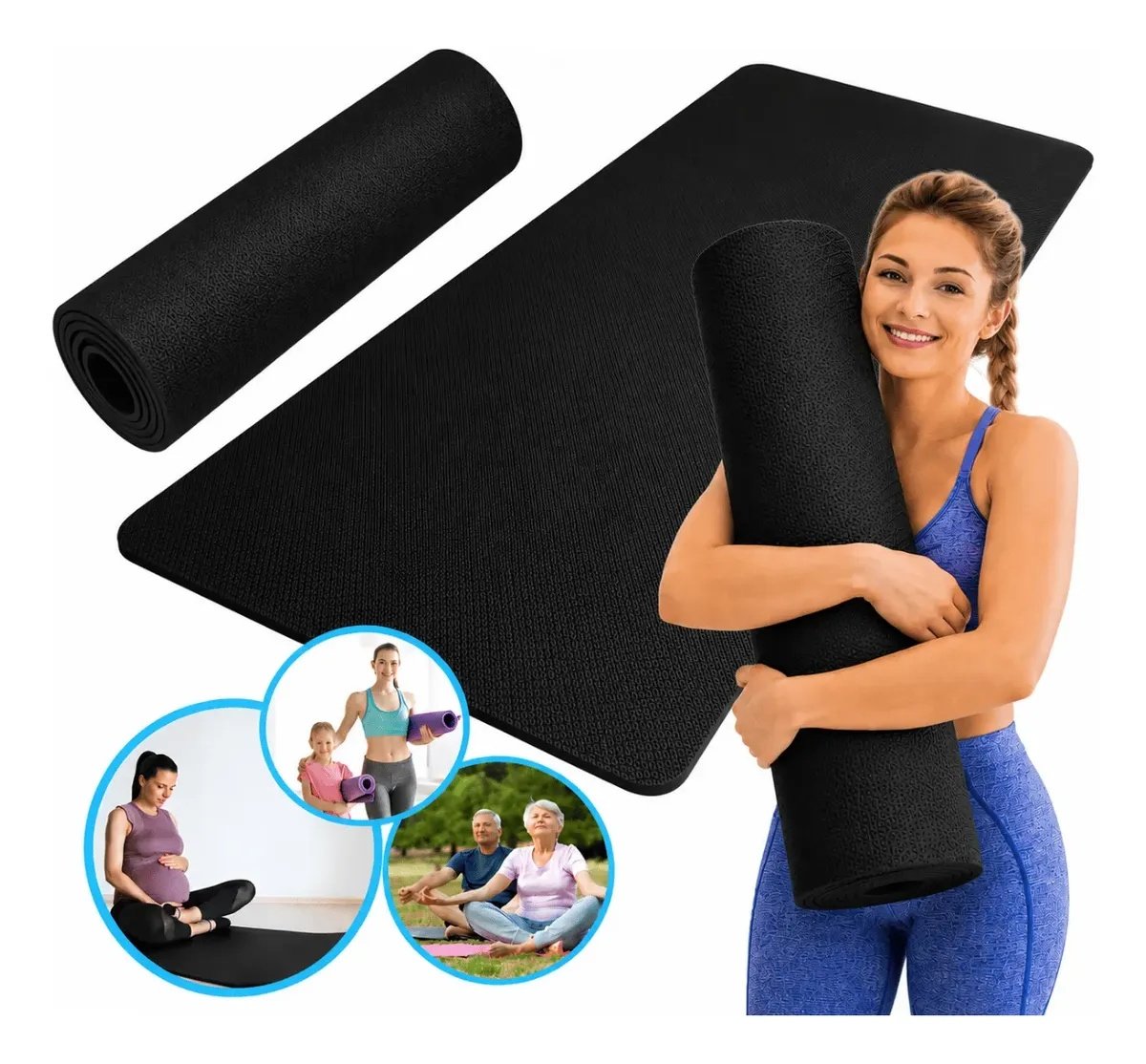 Tapete de Yoga Profissional Antiderrapante para Treinos - imagem 4