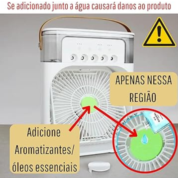 Ventilador Portátil de Mesa Mini Ar Condicionado - imagem 4