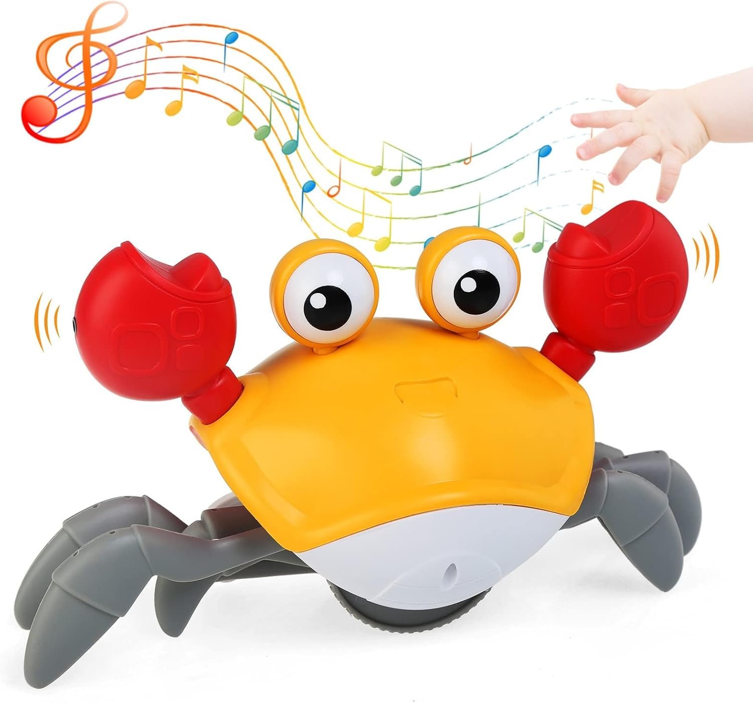 Brinquedo Caranguejo Fujão Música Luz Sensor - imagem 2